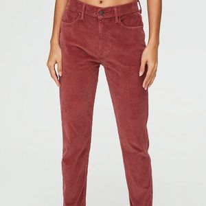 Aritzia Sunday Best Cora high rise slim Jean. Corduroy.